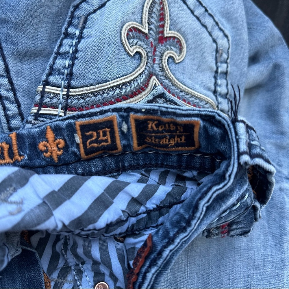 Rock Revival Kolby Straight Leg Jeans Size 29 - Picture 11 of 12